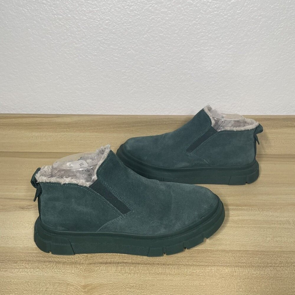 Franco Sarto Allie Suede Waterproof Booties Hunter Green Women’s Size 7